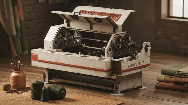 Editorial illustration for From Hand Throwing to Punched Cards: How the Loom Became a Machine That Programmed the Factory Age
