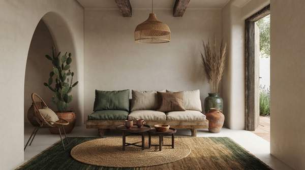 Editorial illustration for How to Choose Home Textiles That Follow Biophilic Design Principles